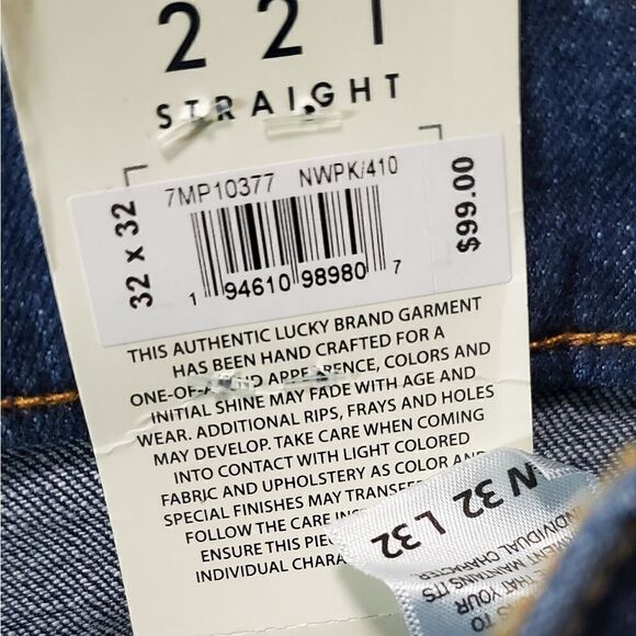 NWT Lucky Brand 221 Straight Jeans - Picture 7 of 8